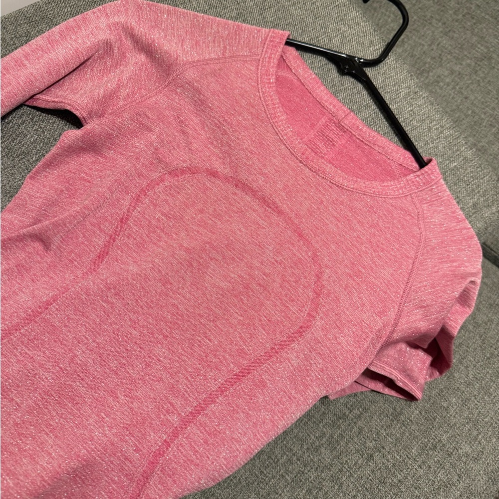Lululemon Pink Sparkly long sleeve